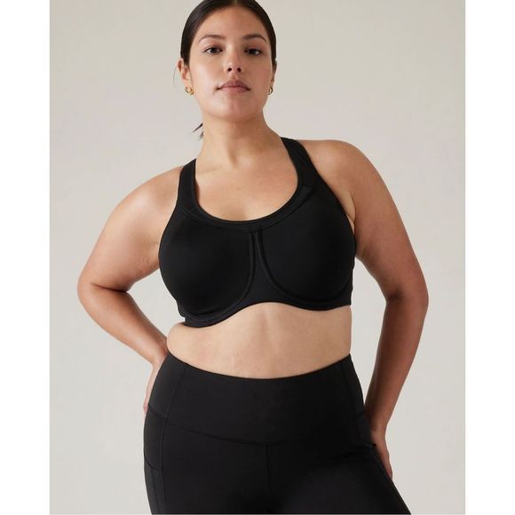 ATHLETA - Glory Bra - Black Underwire Sports Bra sz 32D - Picture 7 of 9